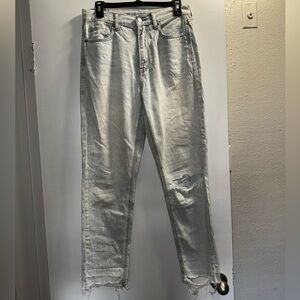 American Eagle Distressed Mom Jeans